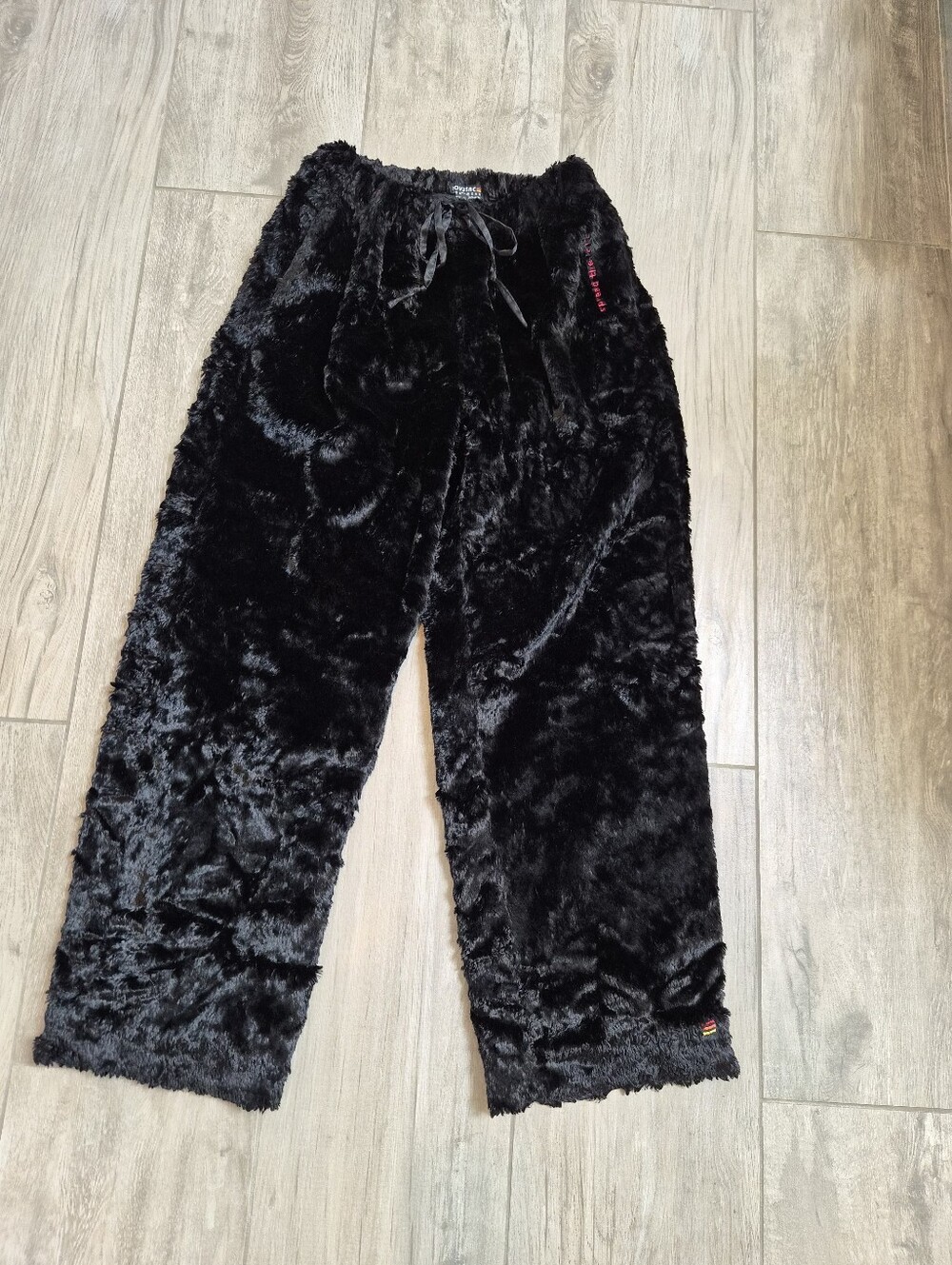 LOVESAC Limited Edition 2004 Black Plush Lounge Pants